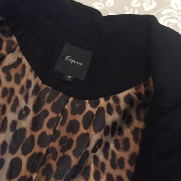 Express Peacoat Long Jacket Wool XS - Picture 4 of 12